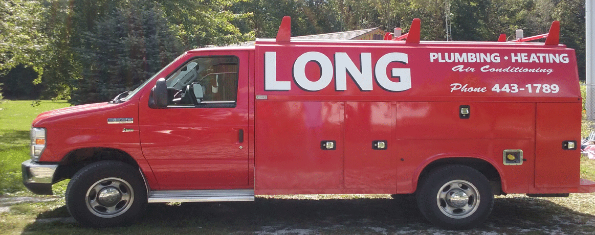 Long Plumbing Truck